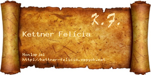 Kettner Felícia névjegykártya